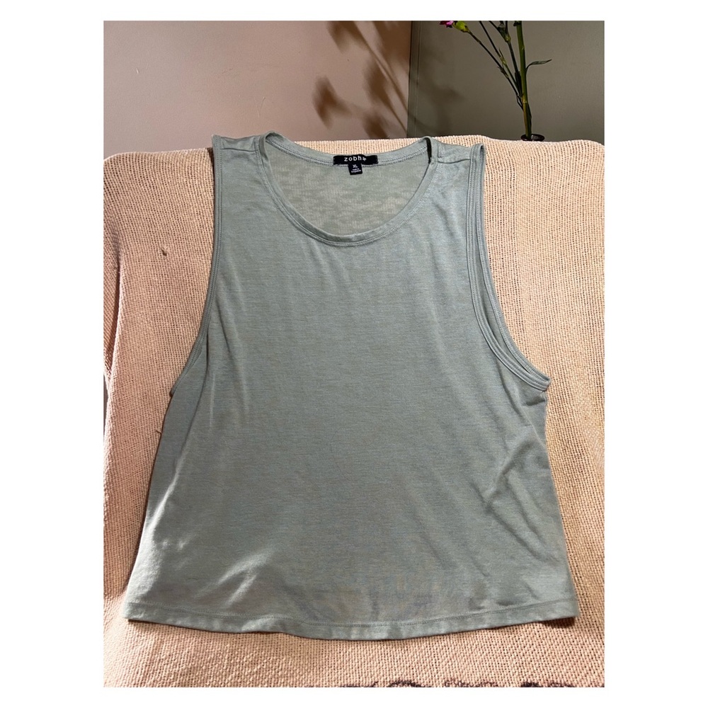 Green light crop top. Kinda see through